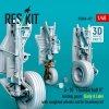 RESKIT RSU48-0497 A-10 Thunderbolt II landing gears (Early & Late) with weighted wheels set for Academy kit (Metal+3D Printed) 1/48